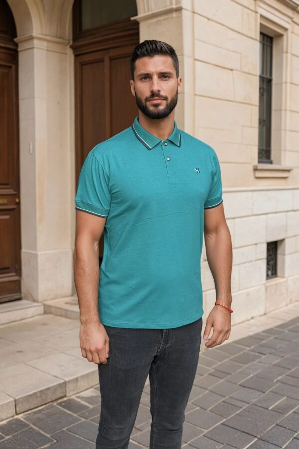 zelena muška polo majica style varijanta moderan dizajn ZELENA POLO MAJICA ZA ŠTAMPU