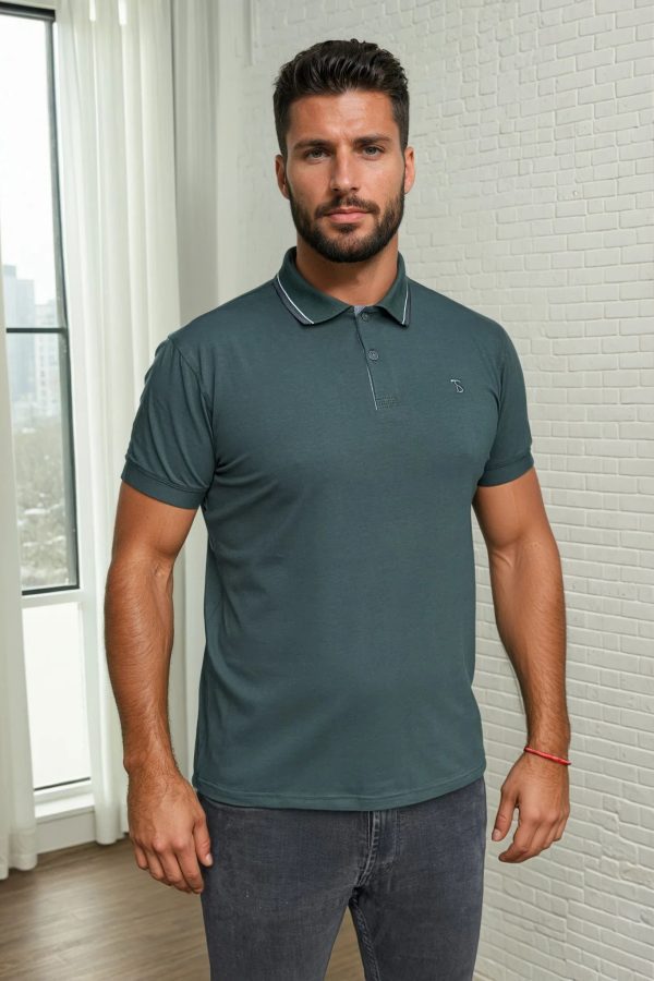 tamno zelena muška polo majica basic varijanta loštoci od košuljara Tamno Zelena Polo Majica za Štampu