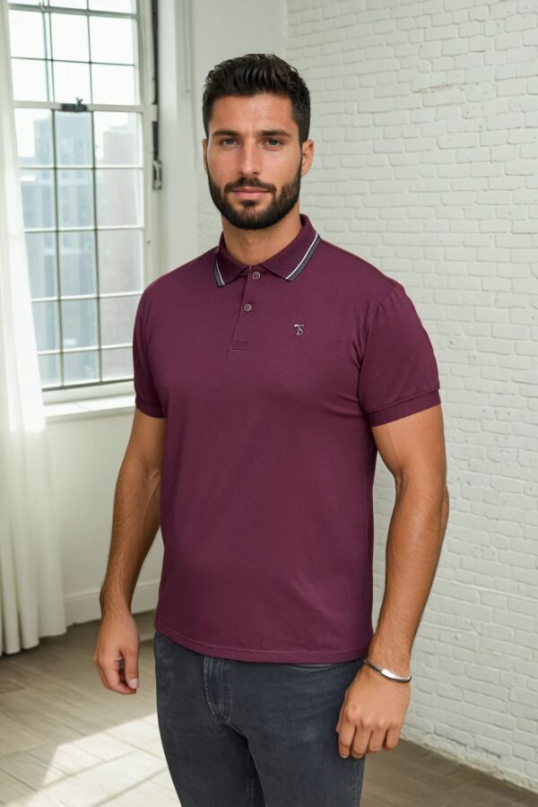 tamno bordo muška polo majica osnovna varijanta štampa polo majica Tamno Bordo polo majica za štampu