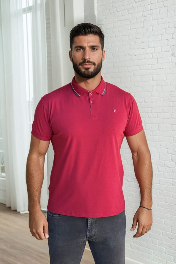 bordo muška polo majica osnovna varijanta Bordo polo majica za štampu